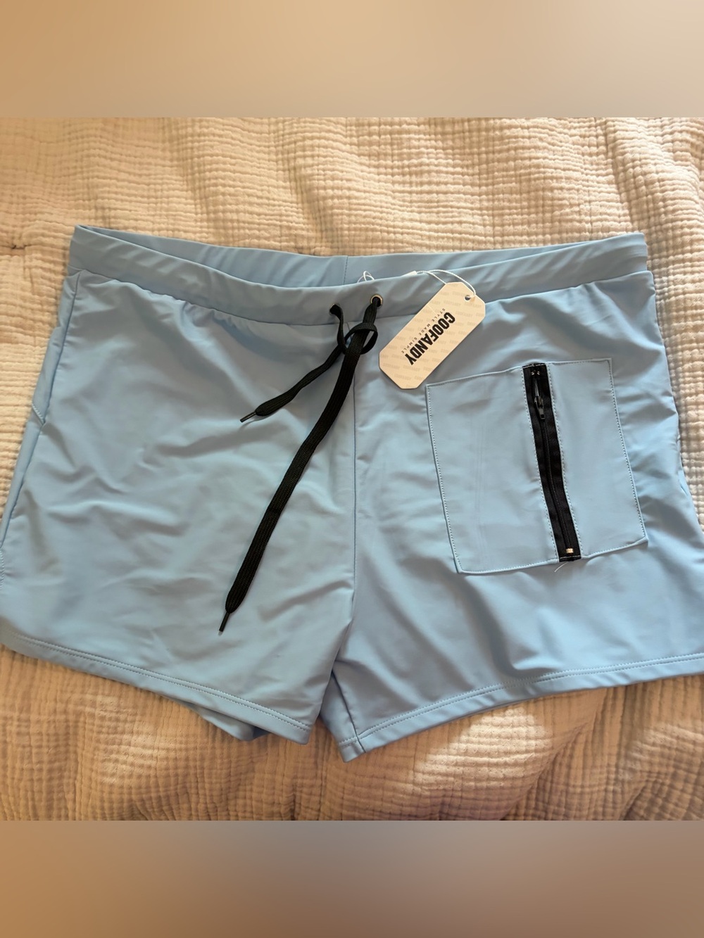 Men’s 3” Light Blue Active Swim Shorts SZ XXL - NWT
